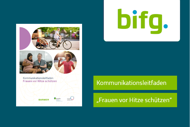 Cover Kommunikationsleitfaden &bdquo;Frauen vor Hitze sch&uuml;tzen&ldquo;